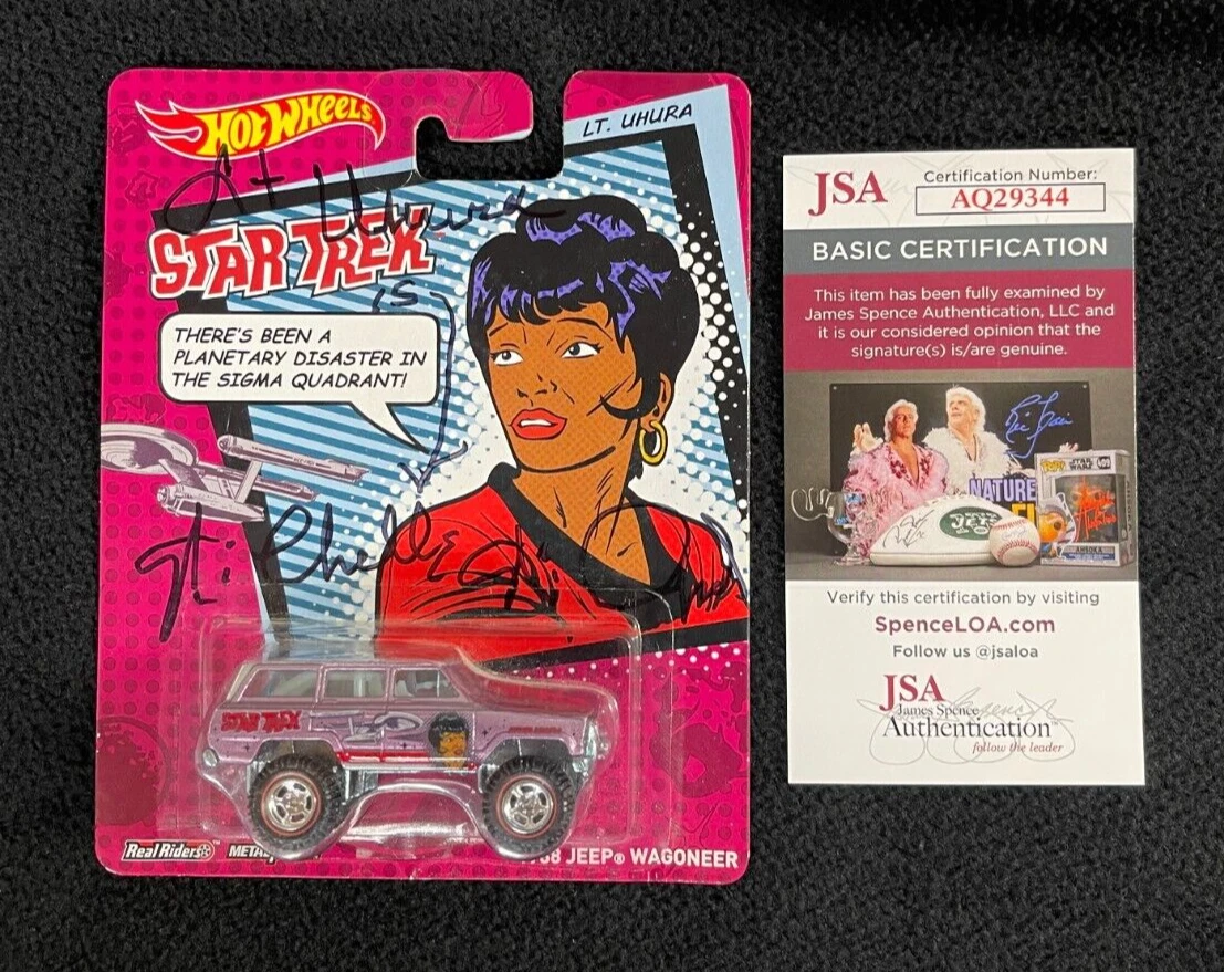 Nichelle Nichols Signed Star Trek Uhura Hot Wheels Jeep Wrangler Car JSA COA