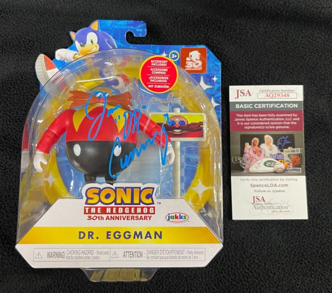 Jim Cummings Signed Sonic The Hedghehog Dr Eggman Action Figure Robotnik JSA COA