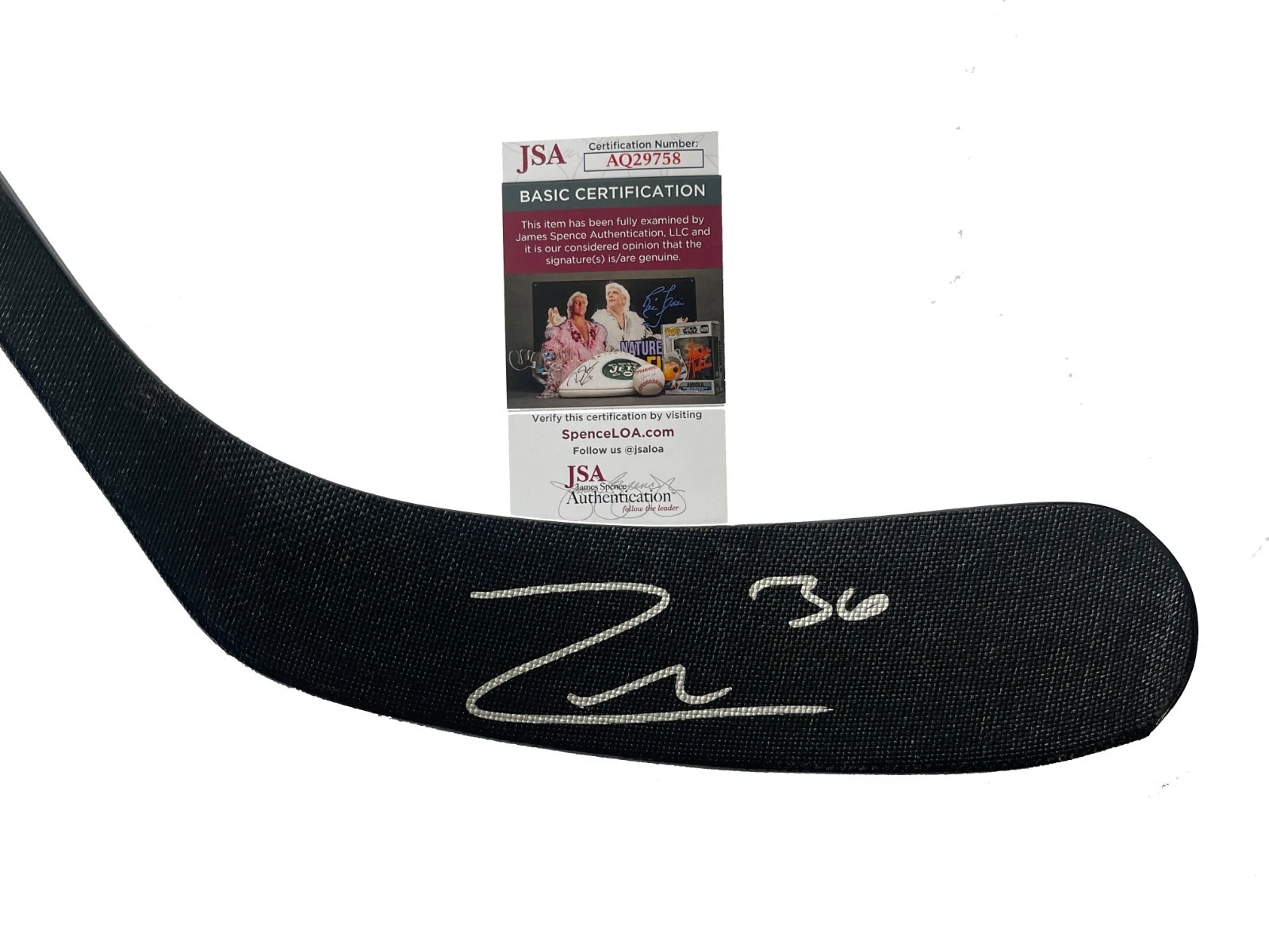 Mats Zuccarello Signed Minnesota Wild Hockey Stick JSA COA