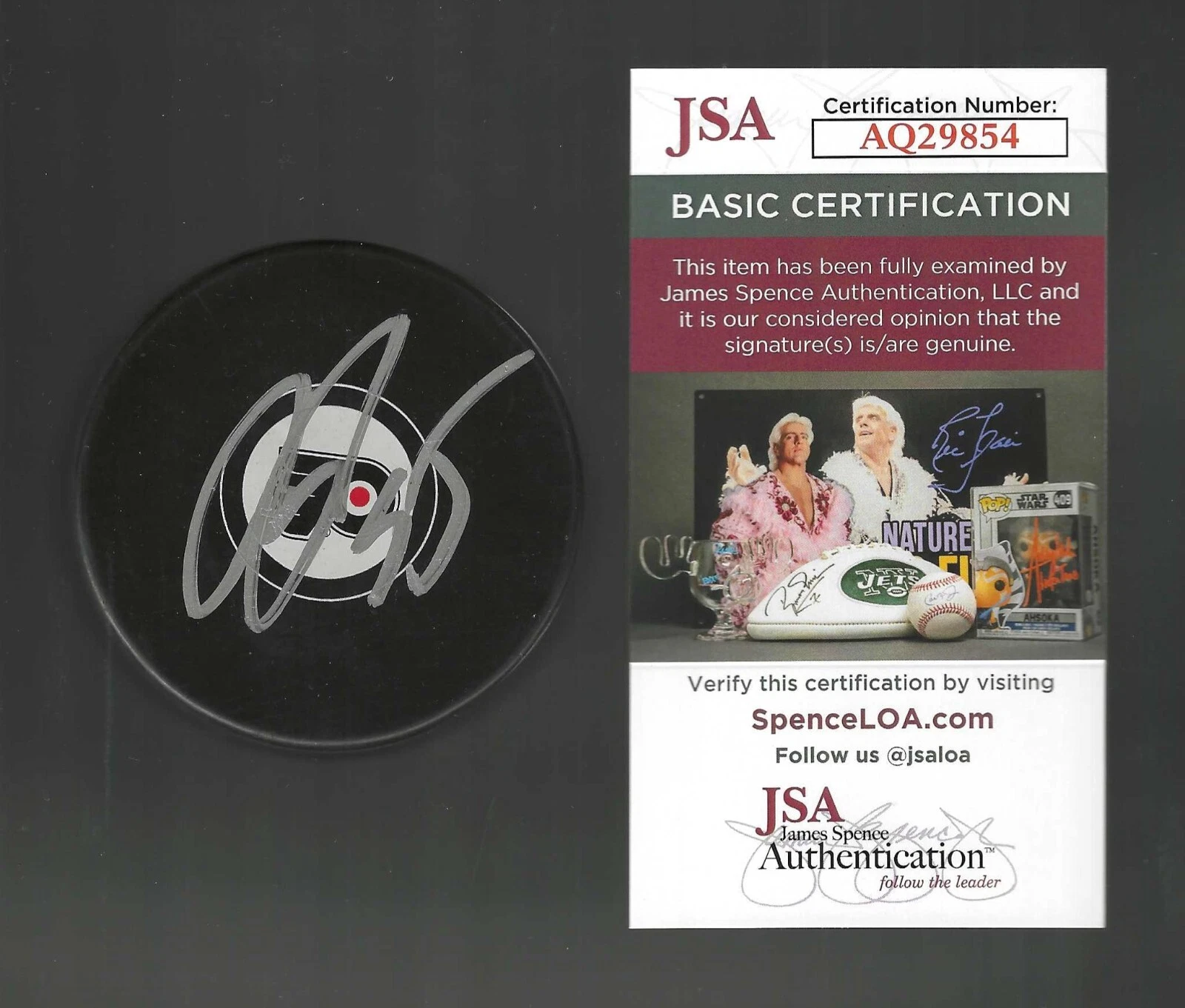 Rasmus Ristolainen Signed Philadelphia Flyers Puck JSA COA