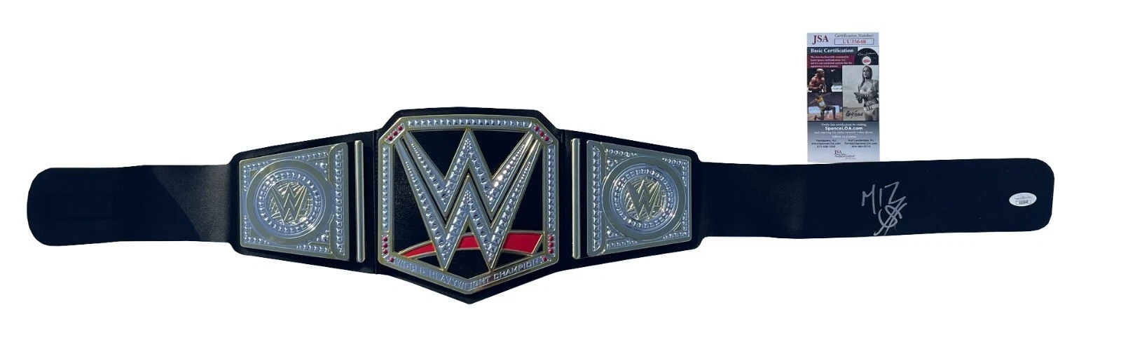 THE MIZ SIGNED WWE CHAMPIONSHIP TOY BELT JSA COA COLLECTIBLE MEMORABILIA