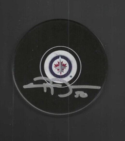 Chris Mason Signed Winnipeg Jets Puck