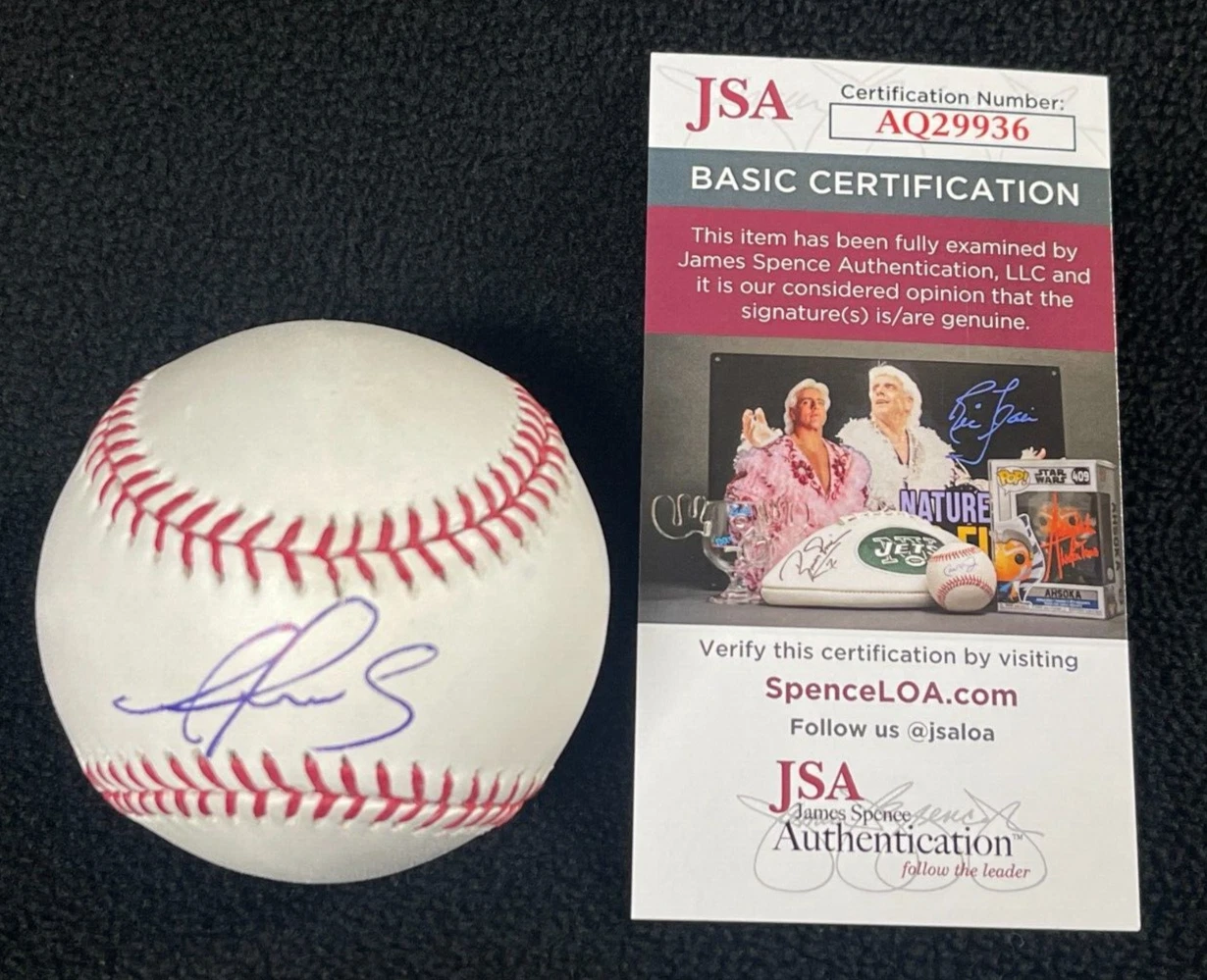 Alex Reyes Signed Los Angeles Dodgers OML Baseball JSA COA