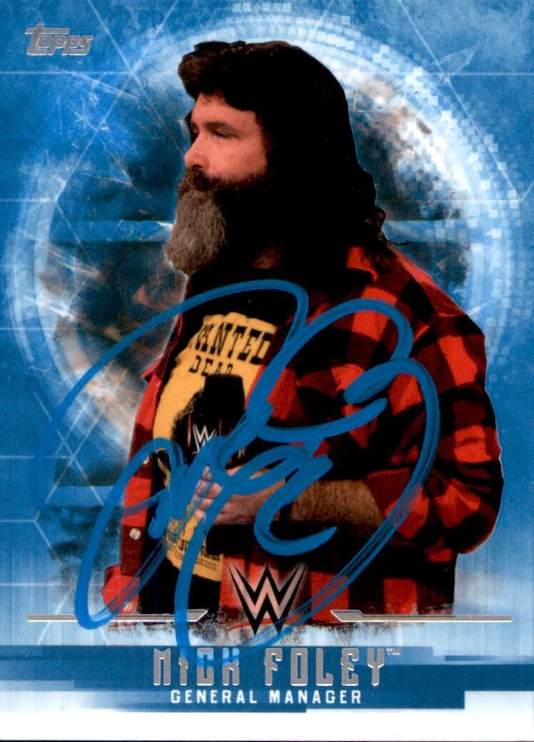 Mick Foley Signed 2017 Topps WWE General Manager Card #24