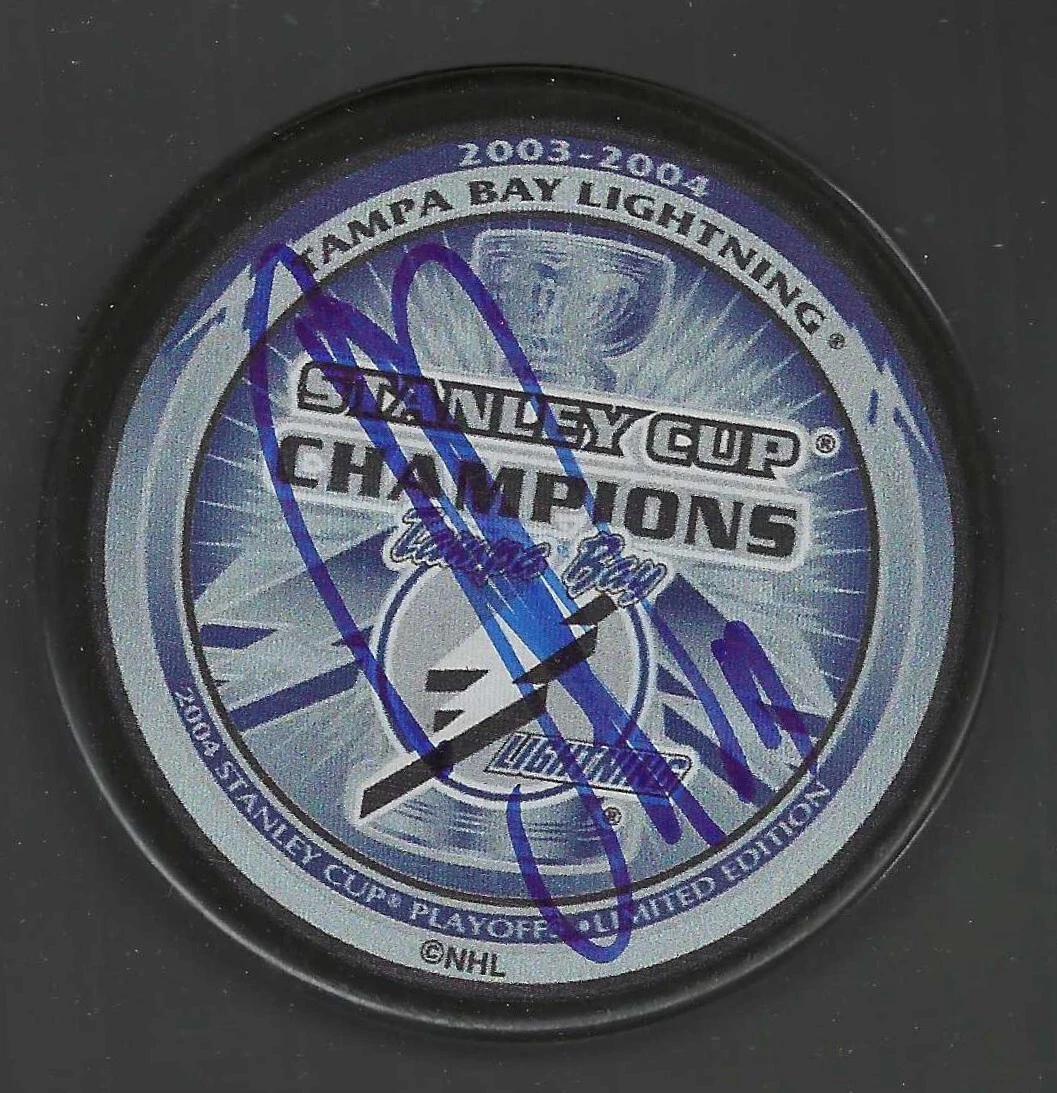 Jeff Reese Signed Tampa Bay Lightning 2004 Stanley Cup Champions Puck