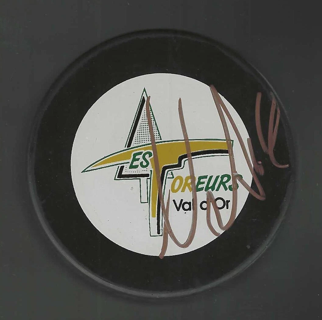 Nicolas Aube-Kubel Signed Val-D'or Foreurs Puck Washington Capitals
