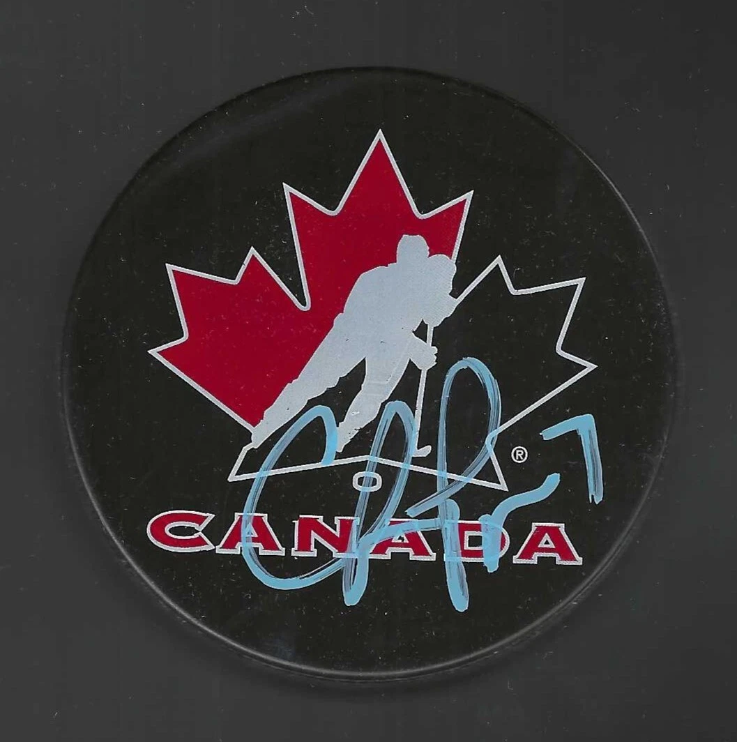 Cherie Piper Signed Team Canada Souvenir Hockey Puck