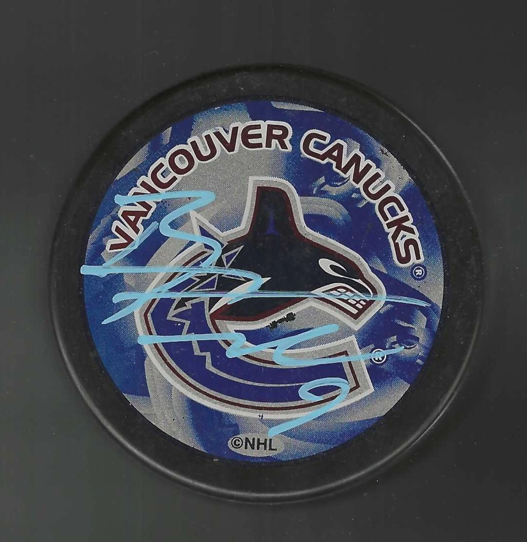 Brandon Prust Signed Vancouver Canucks Souvenir Puck
