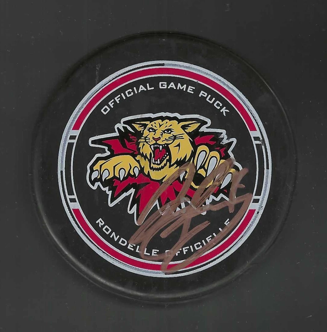 Jacob Sweeney Signed Moncton Wildcats Official Game Puck