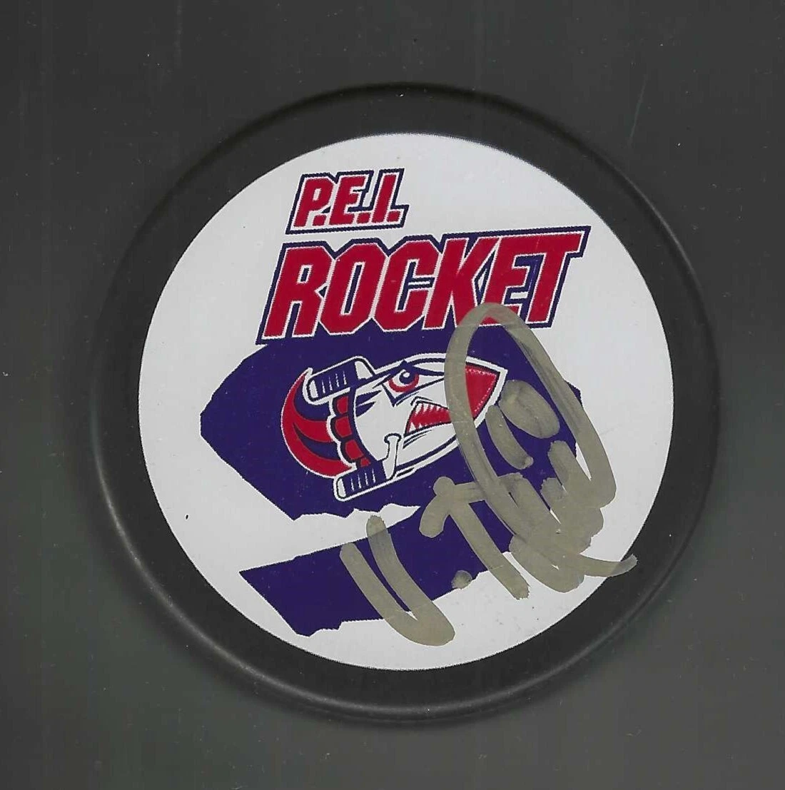 Vyacheslav Trukhno Signed P.E.I. Rocket Puck
