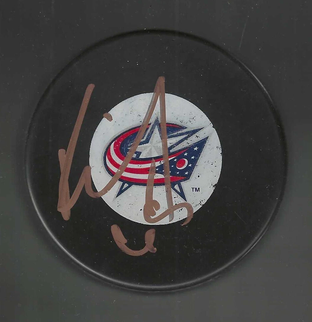 Ron Hainsey Signed Columbus Blue Jackets Puck