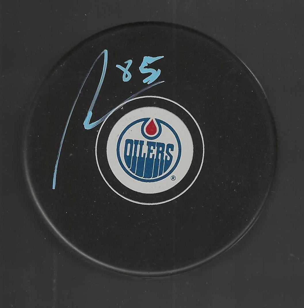 Martin Marincin Signed Edmonton Oilers Puck