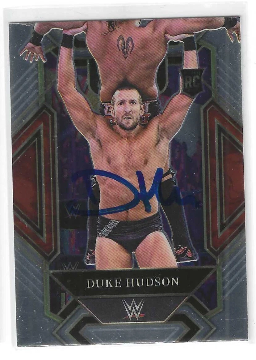 Duke Hudson Signed 2022 Panini Select NXT WWE Rookie Card #358 Chase U