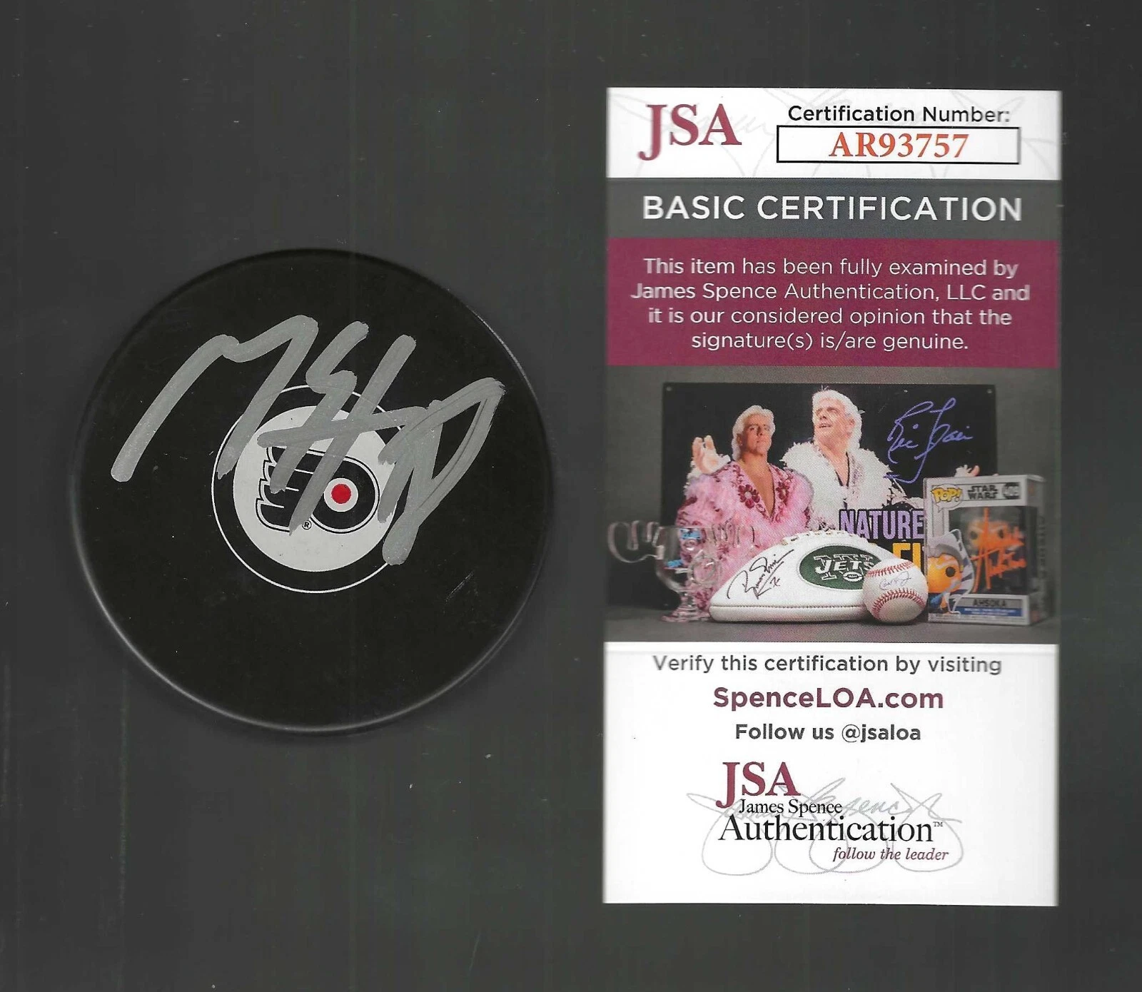 Marc Staal Signed Philadelphia Flyers Puck JSA COA