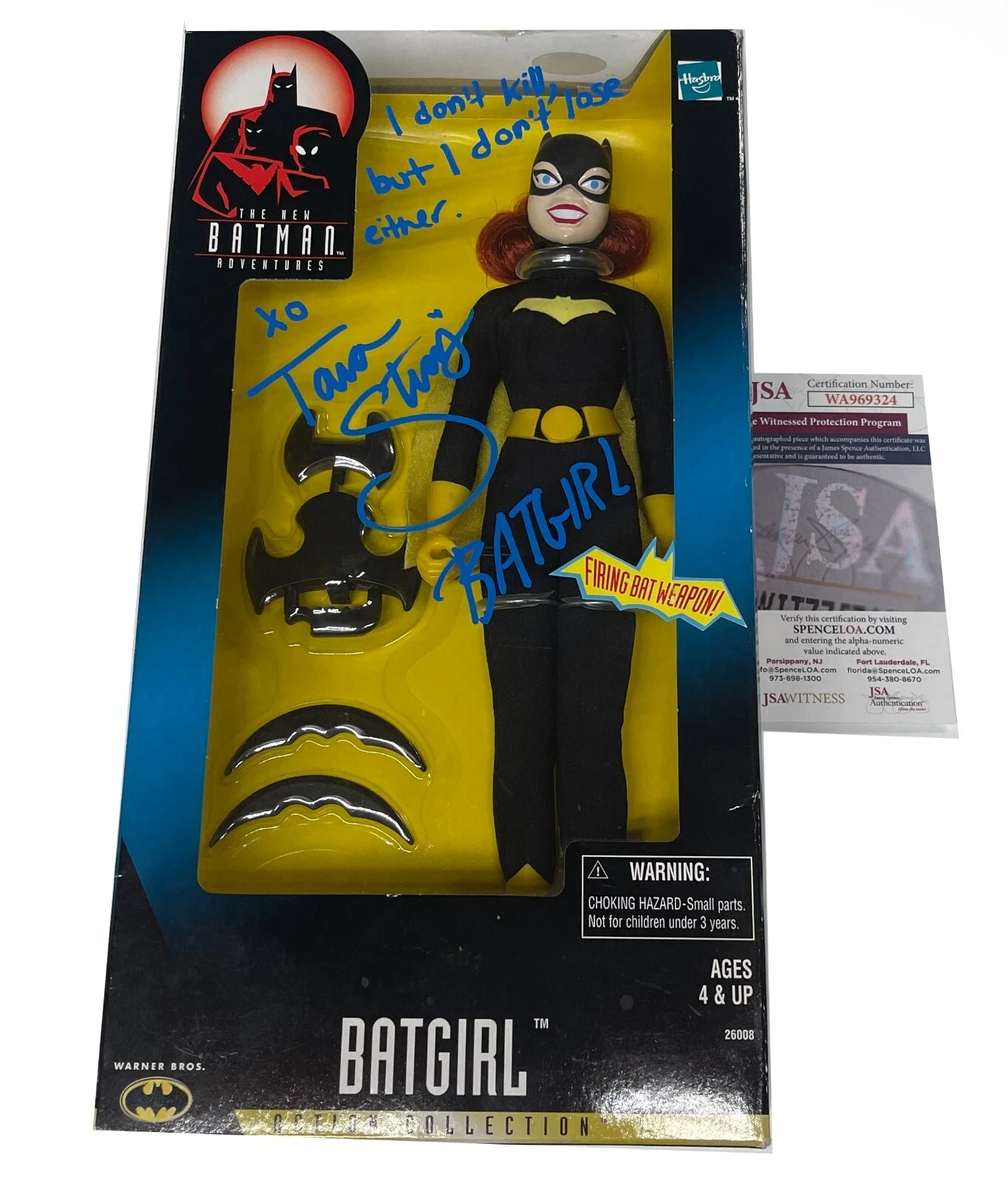 Tara Strong Signed & Inscribed Batman & Robin 