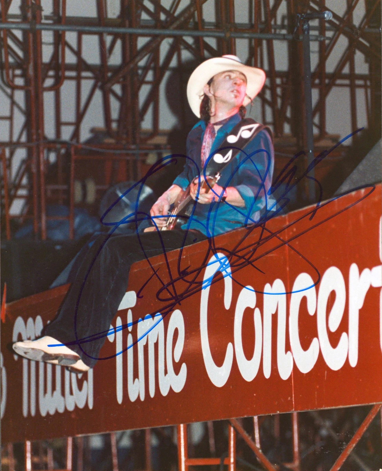 Stevie Ray Vaughan Double Trouble Authentic Signed 8x10 Photo PSA/DNA #AK00596