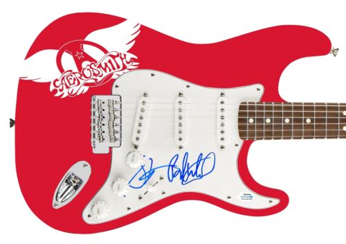 AEROSMITH AUTOGRAPHED GREATEST HITS ALBUM CD PHOTO GRAPHICS GUITAR ACOA COLLECTIBLE MEMORABILIA
