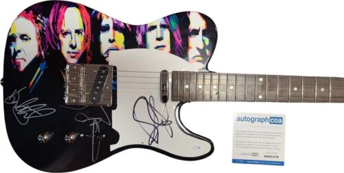 AEROSMITH AUTOGRAPHED SIGNED 1:1 CUSTOM GRAPHICS PHOTO GUITAR ACOA COLLECTIBLE MEMORABILIA