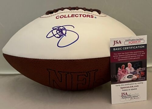 AL MICHAELS SIGNED FULL SIZE NFL FOOTBALL AUTOGRAPHED #2 JSA COLLECTIBLE MEMORABILIA