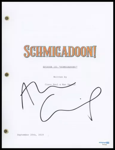 ALAN CUMMING “SCHMIGADOON!” AUTOGRAPH SIGNED COMPLETE PILOT EPISODE SCRIPT ACOA COLLECTIBLE MEMORABILIA
