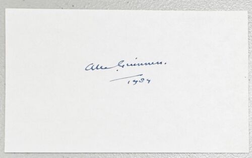 ALEC GUINNESS SIGNED AUTOGRAPHED 3×5 CARD SWAU AUTHENTICATED STAR WARS KENOBI COLLECTIBLE MEMORABILIA