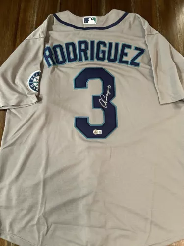 Alex Rodriguez Seattle Rangers Signed Autograph Star Custom Jersey Beckett