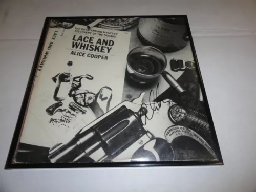 ALICE COOPER SIGNED FRAMED 