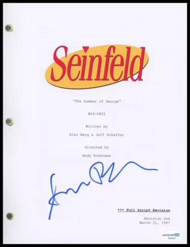 AMANDA PEET “SEINFELD” AUTOGRAPH SIGNED LANETTE ‘THE SUMMER OF GEORGE’ SCRIPT COLLECTIBLE MEMORABILIA