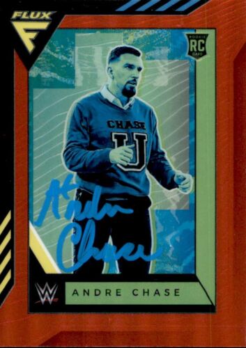 ANDRE CHASE SIGNED 2022 PANINI CHRONICLES FLUX RED NXT ROOKIE CARD #337 108/199 COLLECTIBLE MEMORABILIA
