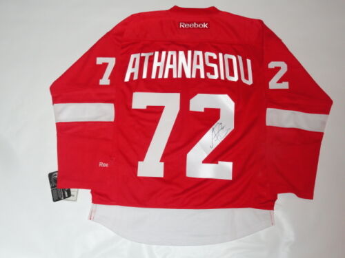 ANDREAS ATHANASIOU SIGNED DETROIT RED WINGS #72 HOME JERSEY LICENSED JSA COA