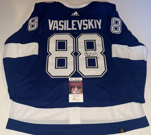 ANDREI VASILEVSKIY SIGNED TAMPA BAY LIGHTNING AUTHENTIC ADIDAS PRO JERSEY JSA COLLECTIBLE MEMORABILIA