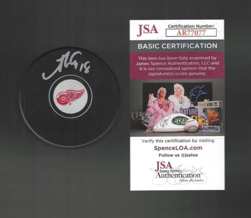 ANDREW COPP SIGNED DETROIT RED WINGS PUCK JSA COA COLLECTIBLE MEMORABILIA