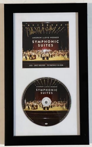Andrew Lloyd Webber REAL SIGNED Symphonic Suites CD Framed Display JSA COA #3