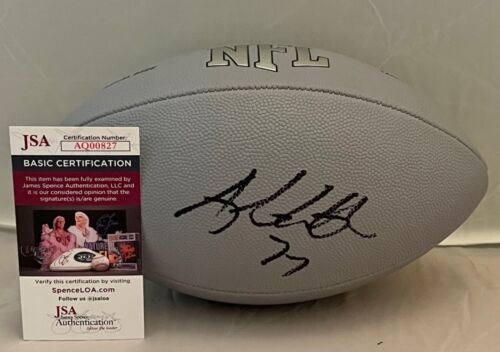 ANDREW WHITWORTH LOS ANGELES RAMS SIGNED NFL FOOTBALL AUTOGRAPHED JSA COLLECTIBLE MEMORABILIA