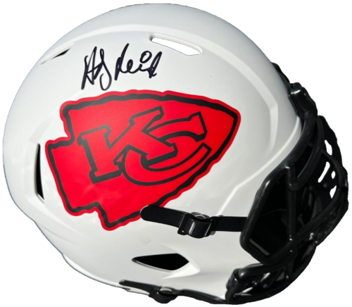 ANDY REID SIGNED KANSAS CITY CHIEFS LUNAR FULL SIZE FOOTBALL HELMET JSA ...