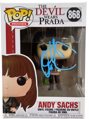 ANNE HATHAWAY SIGNED ANDY SACHS FUNKO DEVIL WEARS PRADA 868 AUTOGRAPH BECKETT COLLECTIBLE MEMORABILIA