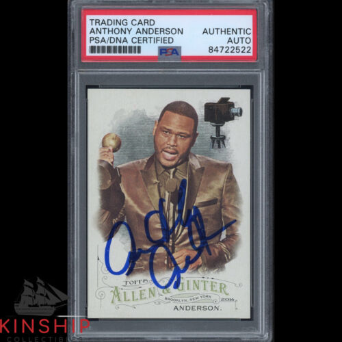 ANTHONY ANDERSON SIGNED ALLEN & GINTER TRADING CARD PSA DNA SLABBED AUTO C2248 COLLECTIBLE MEMORABILIA