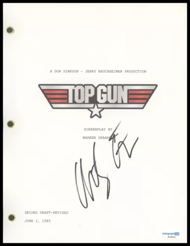 ANTHONY EDWARDS “TOP GUN” AUTOGRAPH SIGNED ‘GOOSE’ FULL SCRIPT SCREENPLAY B ACOA COLLECTIBLE MEMORABILIA