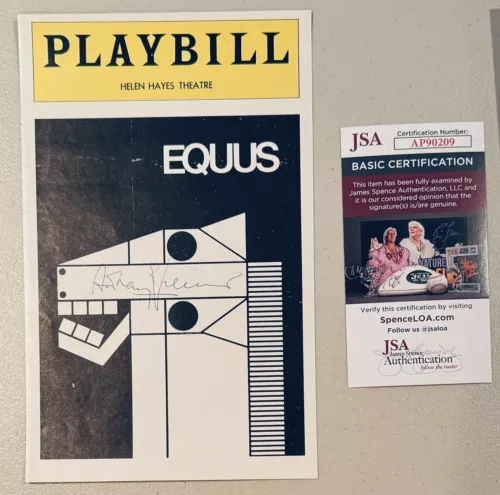 Anthony Perkins Signed Autographed 5.5 x 8.5 Playbill Cover JSA Cert Psycho