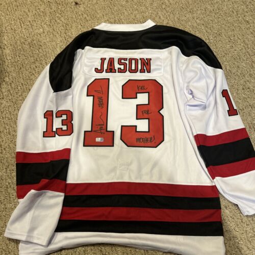 ARI LEHMAN SIGNED AUTOGRAPH JASON HOCKEY JERSEY TRISTAR COA FRIDAY THE 13TH COLLECTIBLE MEMORABILIA