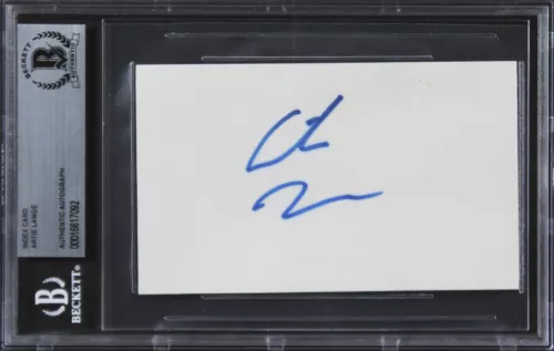 ARTIE LANGE THE HOWARD STERN SHOW AUTHENTIC SIGNED 3×5 INDEX CARD BAS SLABBED 1 COLLECTIBLE MEMORABILIA