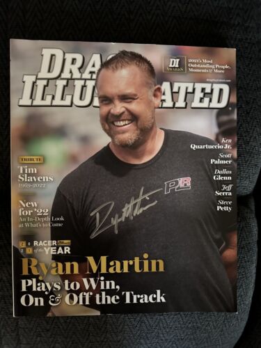 AUTOGRAPHED RYAN MARTIN SIGNED DRAG ILLUSTRATED MAGAZINE STREET OUTLAWS COLLECTIBLE MEMORABILIA