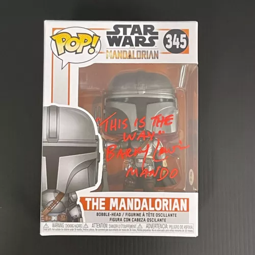 BARRY LOWIN SIGNED THE MANDALORIAN #345 FUNKO POP PSA/DNA AUTO STAR WARS COLLECTIBLE MEMORABILIA