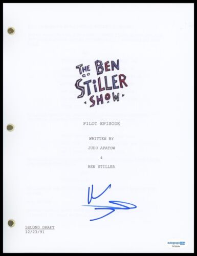 BEN STILLER “THE BEN STILLER SHOW” AUTOGRAPH SIGNED PILOT EPISODE SCRIPT ACOA COLLECTIBLE MEMORABILIA