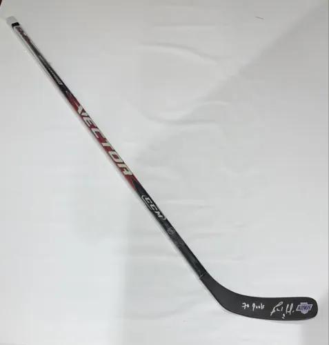 BERNIE NICHOLLS SIGNED HOCKEY STICK LOS ANGELES KINGS 70 GOALS INSCRIBED JSA COA