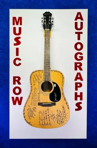 BEST BACH HURST JONES WOPAT SHROYER SCHNEIDER SIGNED GUITAR JSA DUKES OF HAZZARD COLLECTIBLE MEMORABILIA