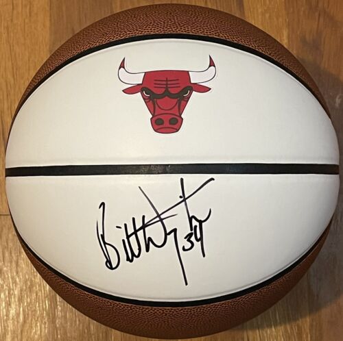 BILL WENNINGTON SIGNED AUTOGRAPHED CHICAGO BULLS LOGO BASKETBALL JSA COA COLLECTIBLE MEMORABILIA