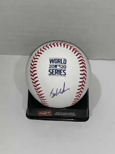 BOB GEREN SIGNED 2020 WORLD SERIES BASEBALL LOS ANGELES DODGERS CHAMPS JSA COA COLLECTIBLE MEMORABILIA