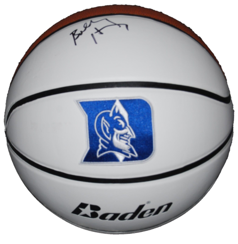 BOBBY HURLEY SIGNED (DUKE BLUE DEVILS) F/S LOGO BASKETBALL PSA/DNA AN61745 COLLECTIBLE MEMORABILIA