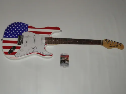 BOOKER T JONES SIGNED USA ELECTRIC GUITAR BOOKER T & THE M.G.'S JSA COA PROOF 1